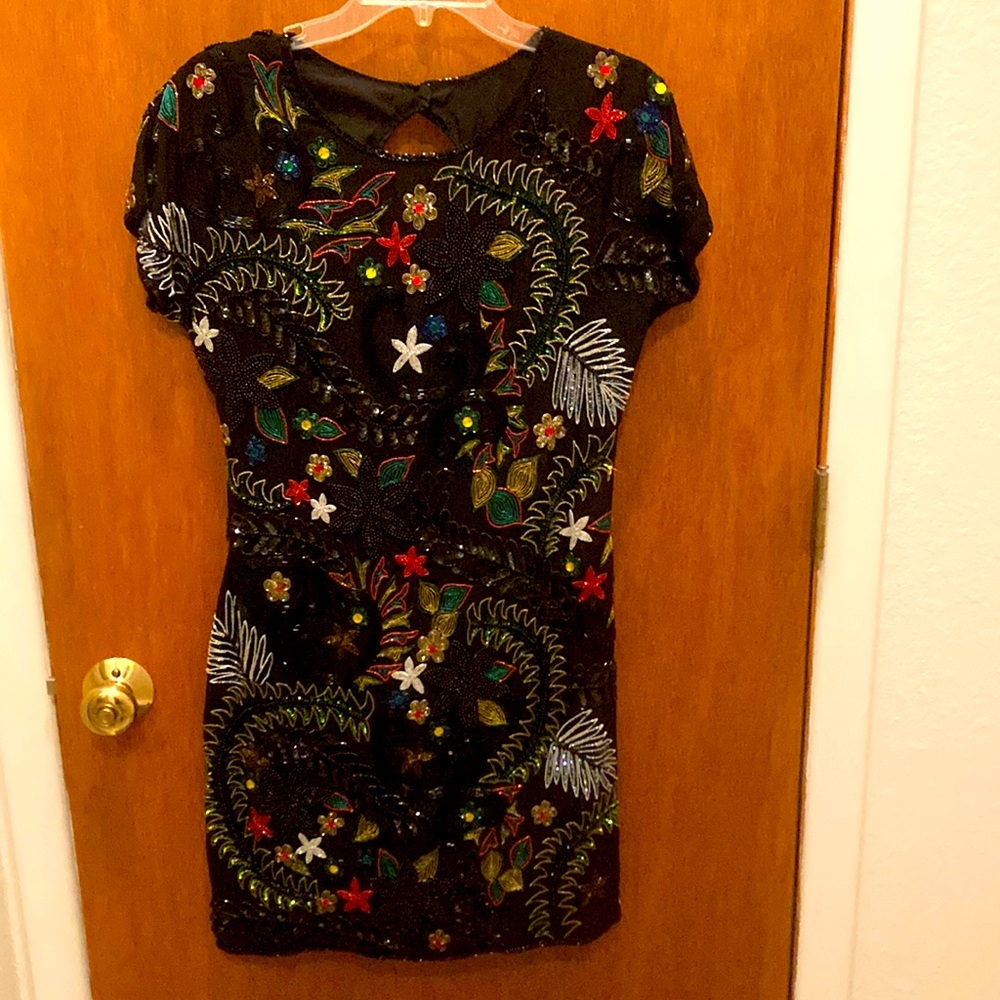 Stunning Beaded Dress - M